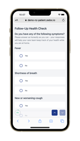 Patient App - Symptoms